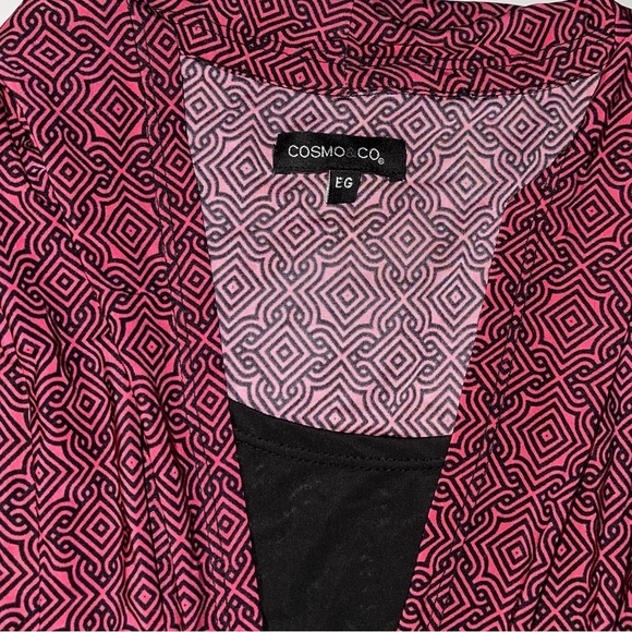 Cosmo Co Knit Stretchy Shirt Sz L - Picture 3 of 6